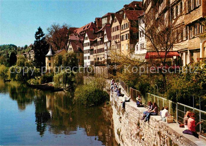 TueBINGEN BW Neckarpartie mit Hoelderlinturm