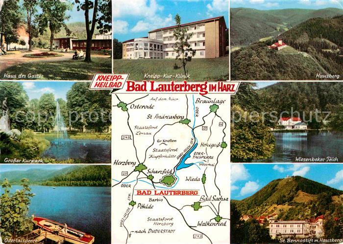 Bad Lauterberg Hausberg Fliegeraufnahme Wiesenbeker Teich St. Bennostift mit Hau