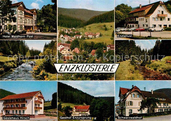 Enzkloesterle Hotel-Waldhorn Post Enztallust Gaestehaus-Hirsch Gasthof- Enzurspr