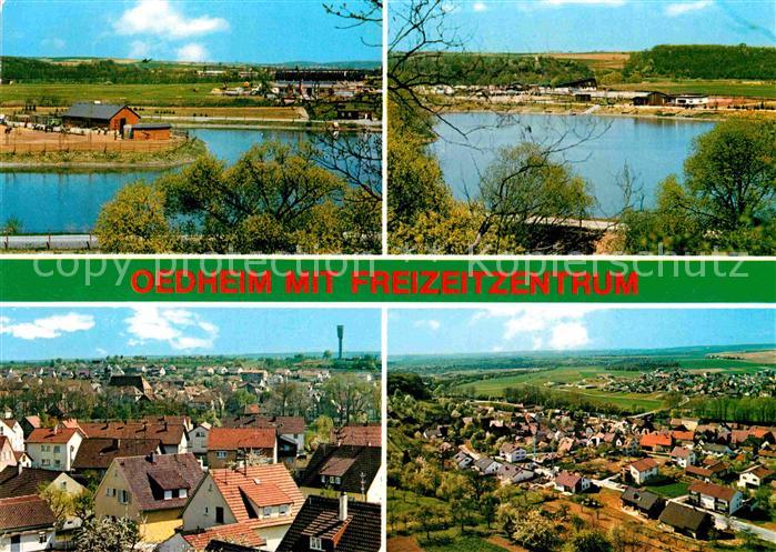 Oedheim Seepartie Fliegeraufnahme mit Freizeitzentrum