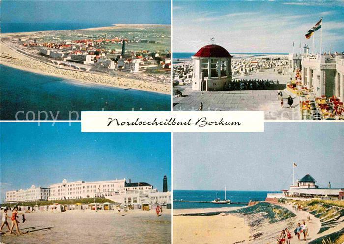 BORKUM Nordseebad Niedersachsen Fliegeraufnahme Strand Wandelhalle Heimliche Lie