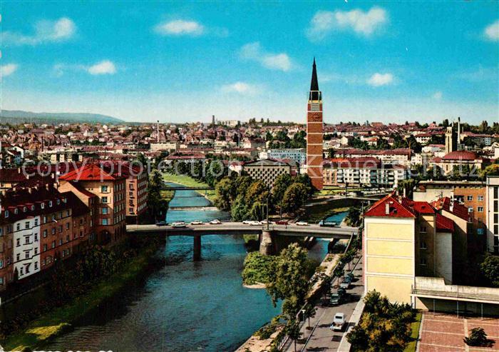 Pforzheim Zusammenfluss von Enz und Nagold