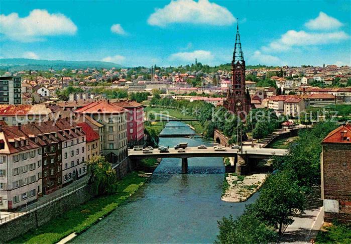 Pforzheim Zusammenfluss von Enz und Nagold