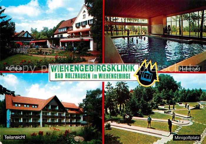 Bad Holzhausen Luebbecke Wiehengebirgsklinik Hallenbad Kurhaus Minigolf