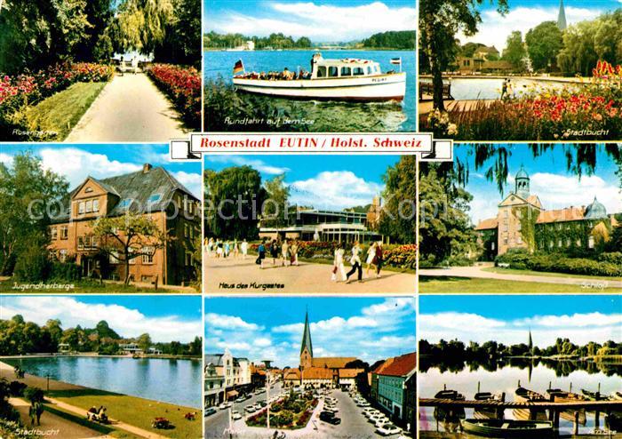 Eutin Schleswig-Holstein Rosenstadt Jugendherberge Schloss Stadtburch Hafen