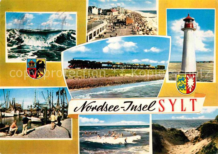 SYLT Insel Schleswig-Holstein Leuchtturm Hafen Duenen Strand