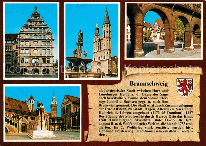 BRAUNSCHWEIG  CITY Altstadt Brunnen Kirche