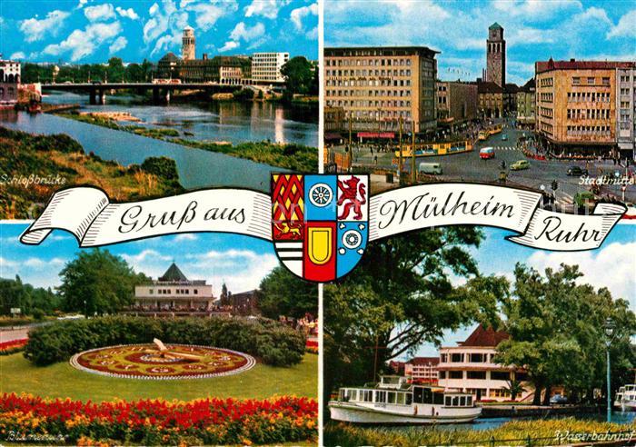 Muelheim Ruhr Ruhrpartie Stadtmitte Wasserbahnhof Blumenuhr