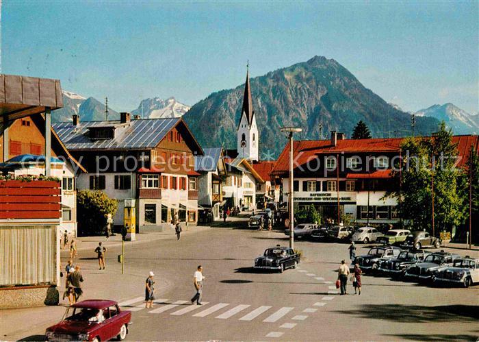 Oberstdorf Bahnhofsplatz mit Kratzer