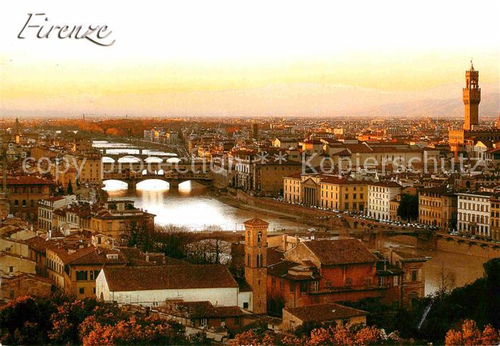 Firenze Florenz Brueckenpartie