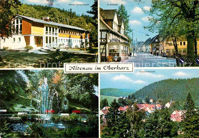 Altenau Harz Kurgebaeude Brunnen