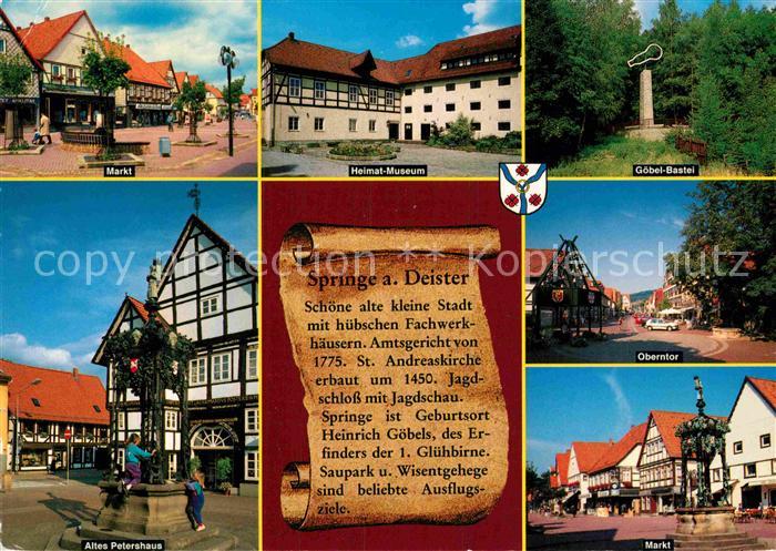 Springe Deister Markt Heimat-Museum Goebel-Bastei Oberntor Petershaus
