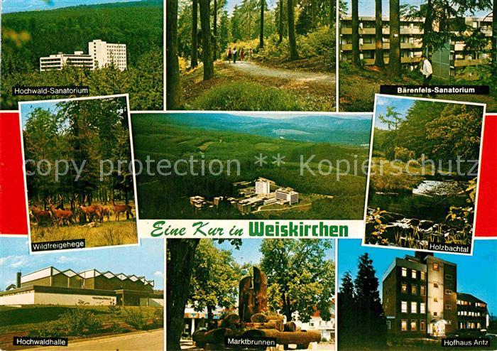 Weiskirchen Saar Baerenfels-Sanatorium Hofhaus-Antz Hochwaldhalle Wildfreigehege