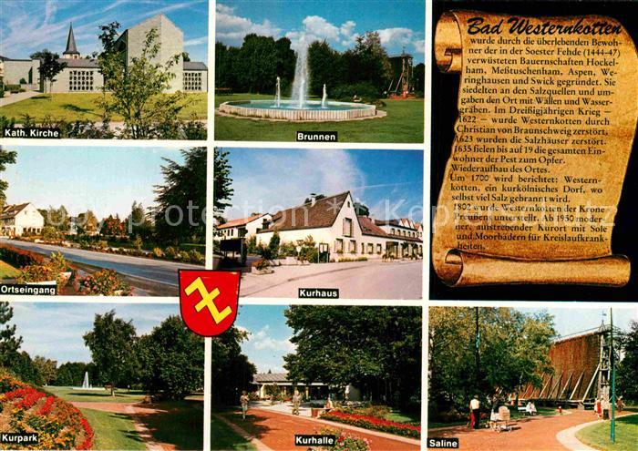 Bad Westernkotten Brunnen Kurhaus Kurpark Kurhalle Saline