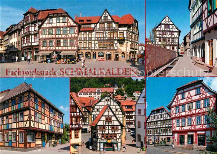 Schmalkalden Thueringen Fachwerk Salzbruecke Kirchhof Stiller Gasse Altmarkt Sch