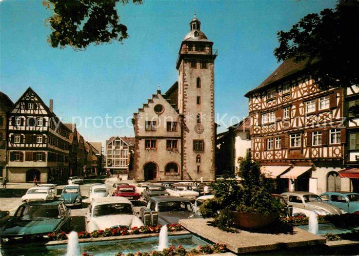 Mosbach Baden Fachwerk Marktplatz