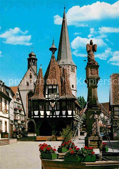 Michelstadt Marktplatz mit Rathaus
