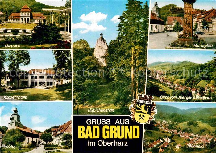 Bad Grund Huebichenstein Marktplatz Kurpark Konzerthalle