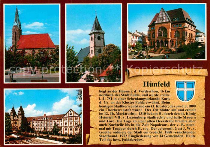 Huenfeld Stiftskirche Rathaus Bonifatius Kloster