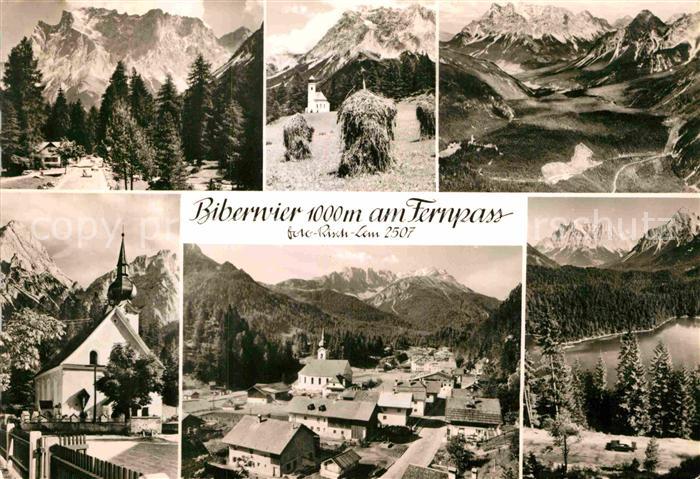 Biberwier Tirol Fliegeraufnahme Kirche See am Fernpass