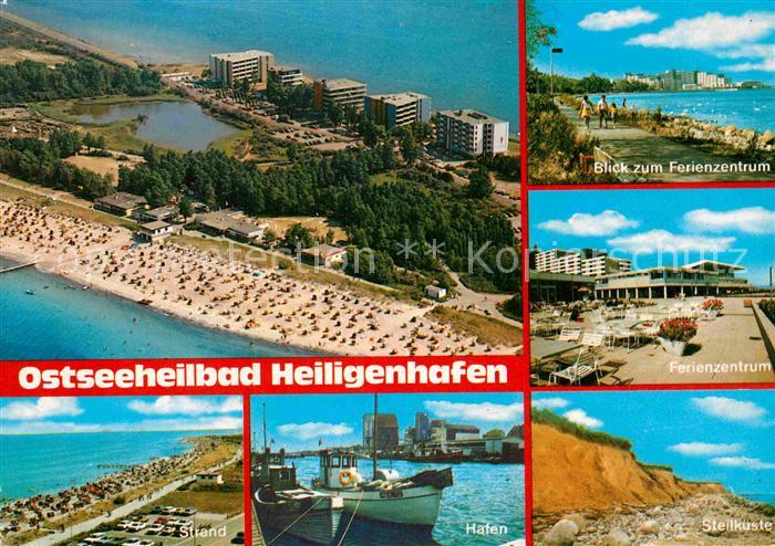 Heiligenhafen Ostseebad Fliegeraufnahme mit Strand Ferienzentrum Steilkueste Haf