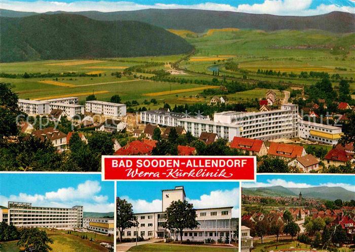 Allendorf Bad Sooden Fliegeraufnahme Werra-Kurklinik