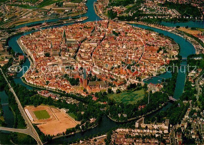 LueBECK  CITY Fliegeraufnahme