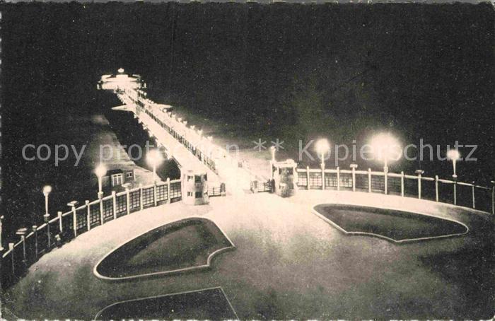 Blankenberge Pier in Nachtbeleuchtung