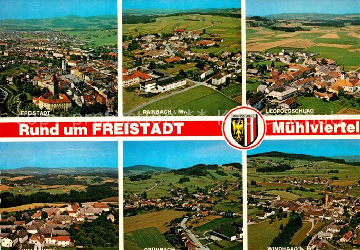 Freistadt Muehlviertel Fliegeraufnahme Rainbach Leopoldschlag Gruenbach Windhaag
