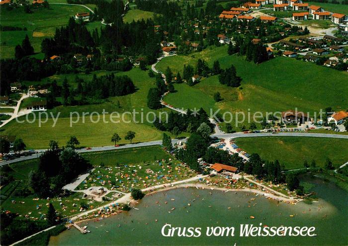 Weissensee Fuessen Fliegeraufnahme
