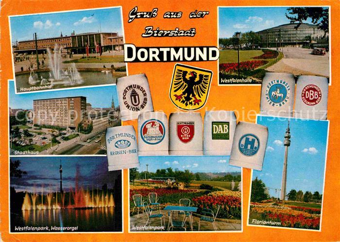 DORTMUND  CITY Westfalenhalle Stadthaus Wasserkogel Hauptbahnhof Florianturm