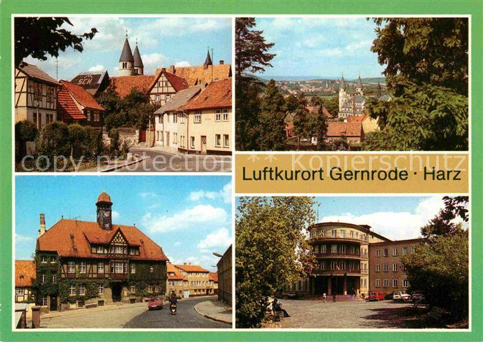 Gernrode Harz Spittelplatz Bad Suderode Rathaus Erholungsheim Fritz Heckert