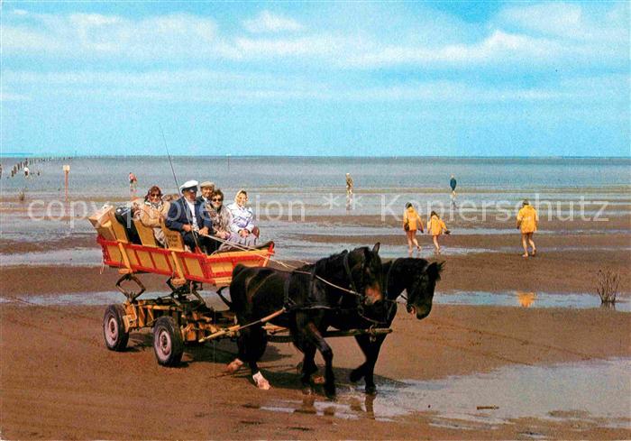 Cuxhaven Doese Nordseebad Wattwagen