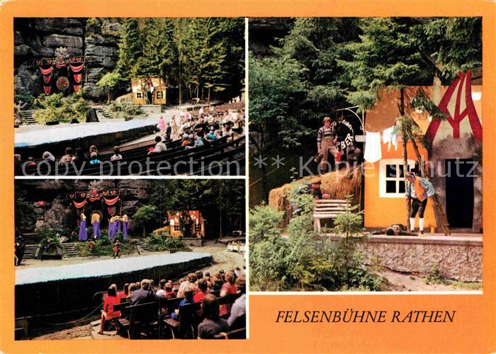 Rathen Saechsische Schweiz Felsenbuehne