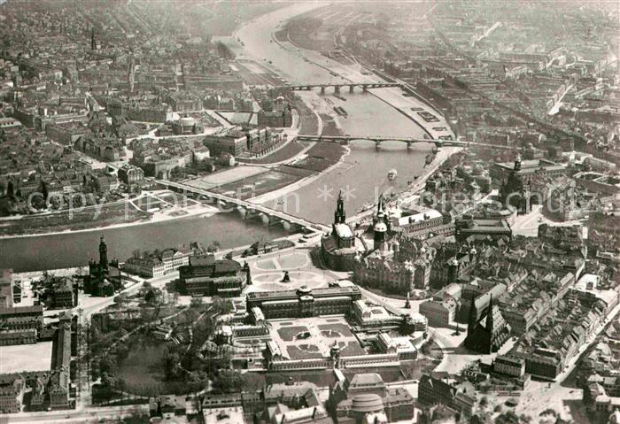 DRESDEN Elbe Fliegeraufnahme