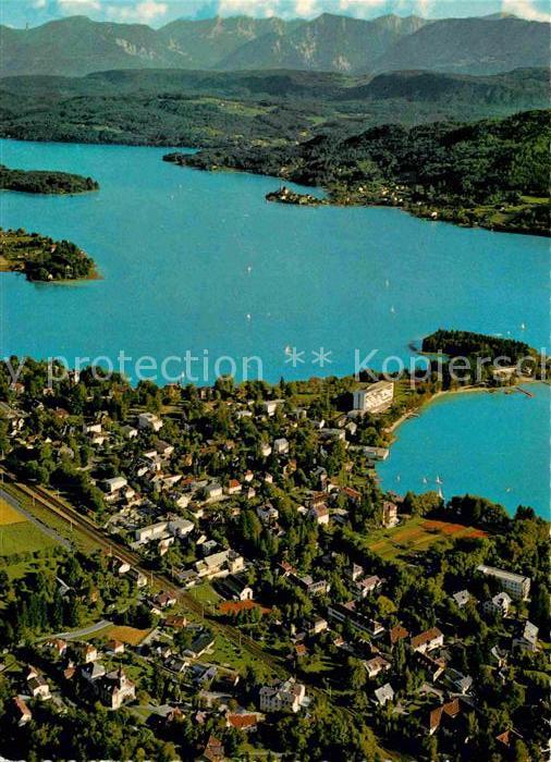 Poertschach Woerthersee Blick auf Maria Woerth Karawanken