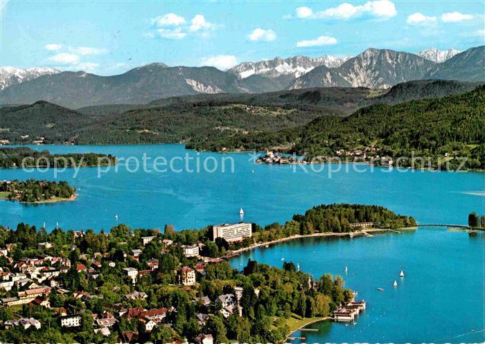 Poertschach Woerthersee Fliegeraufnahme