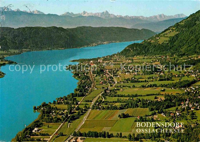 Bodensdorf Ossiacher See Fliegeraufnahme