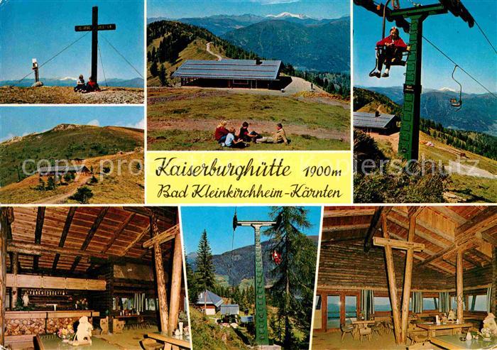 Bad Kleinkirchheim Kaernten Kaiserburghuette Gipfelkreuz Skilift