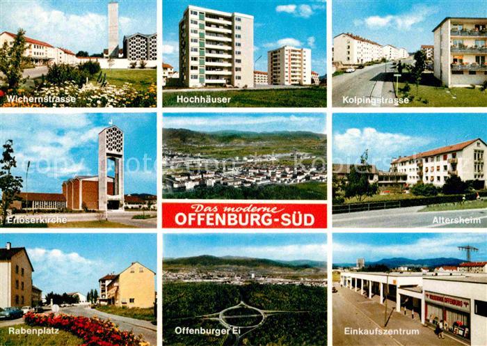 Offenburg Wichnerstrasse Rabenplatz Altersheim Hochhaeuser