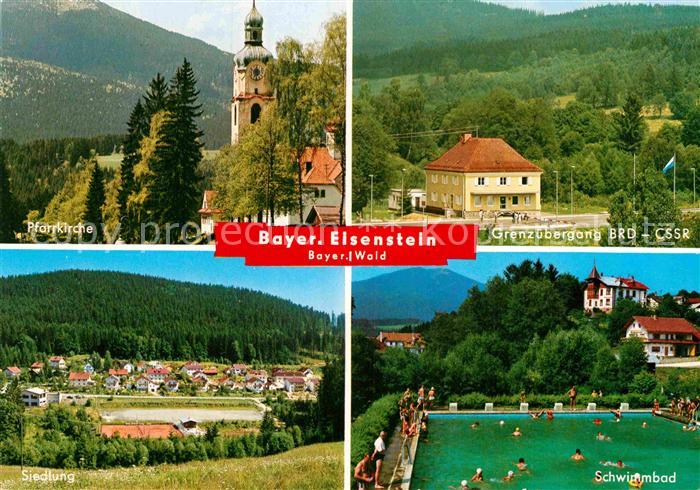 Bayrisch Eisenstein Pfarrkirche Siedlung Schwimmbad Grenzuebergang