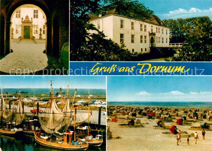 Dornum Ostfriesland Hafen Strand Schloss
