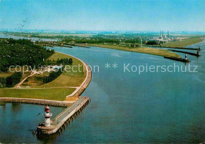 Brunsbuettelkoog Fliegeraufnahme Nord-Ostesee-Kanal Schleuse