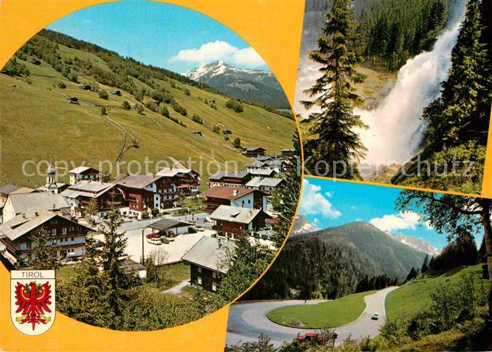 Gerlos Krimmler Wasserfall Unterstufe Gerlosstrasse Salzburgerseite