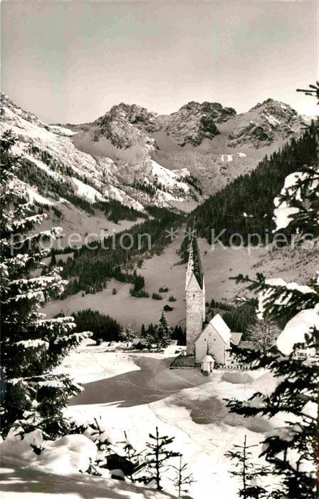 Mittelberg Kleinwalsertal Schafalpgruppe Kirche