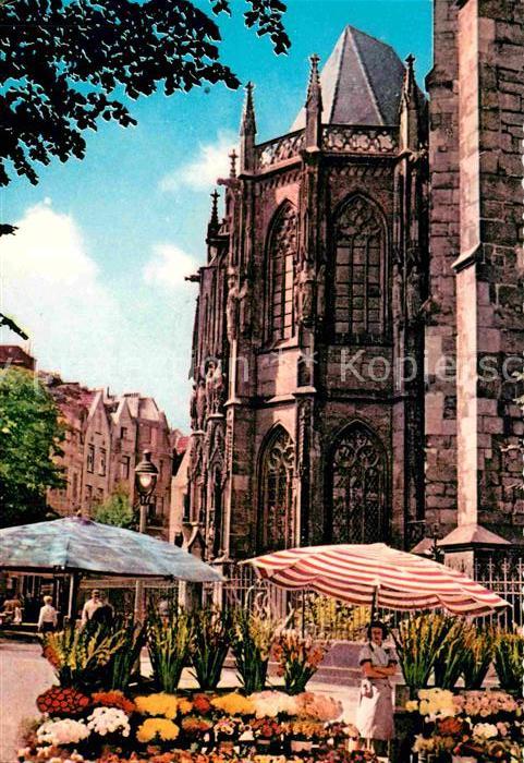 Bad Aachen Blumenmarkt Dom