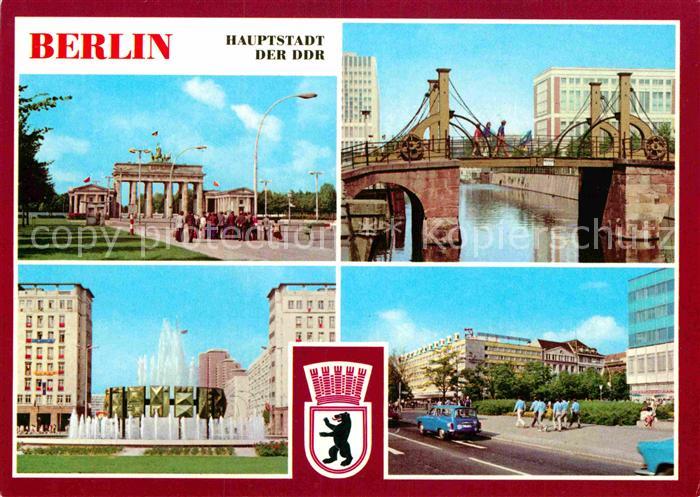 BERLIN CITY Brandenburger Tor Jungfernbruecke Strausberger Platz Interhotel