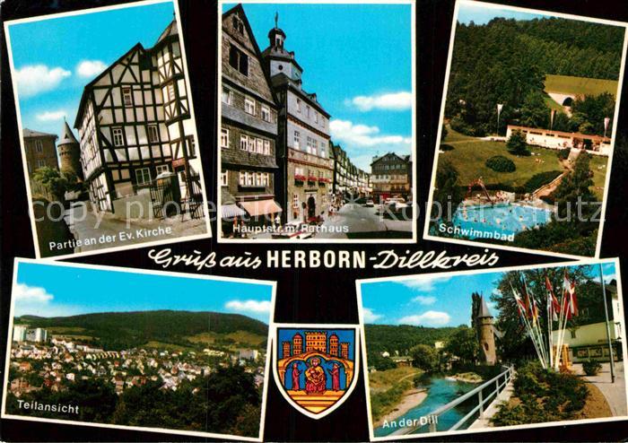 Herborn Hessen Schwimmbad Rathaus Kirche Fachwerk