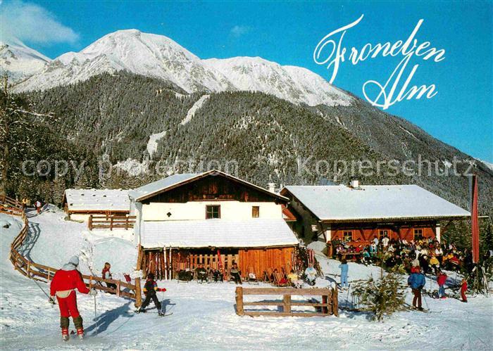 Fulpmes Tirol Fronebem Alm Winter Skifahrer