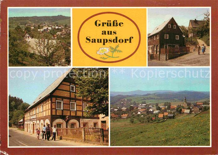 Saupsdorf Gaststaete Raeumichtmuehle Umgebindehaeuser